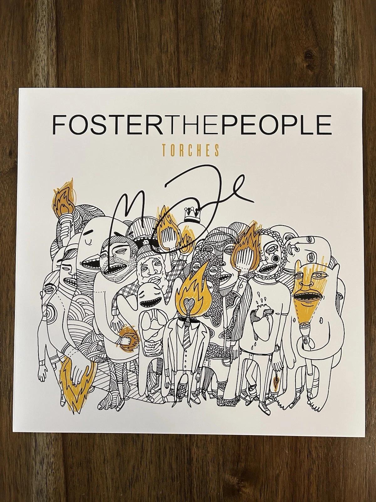 Mark Foster ‘Foster The People’ Signed Vinyl Album ‘Torches’ Beckett