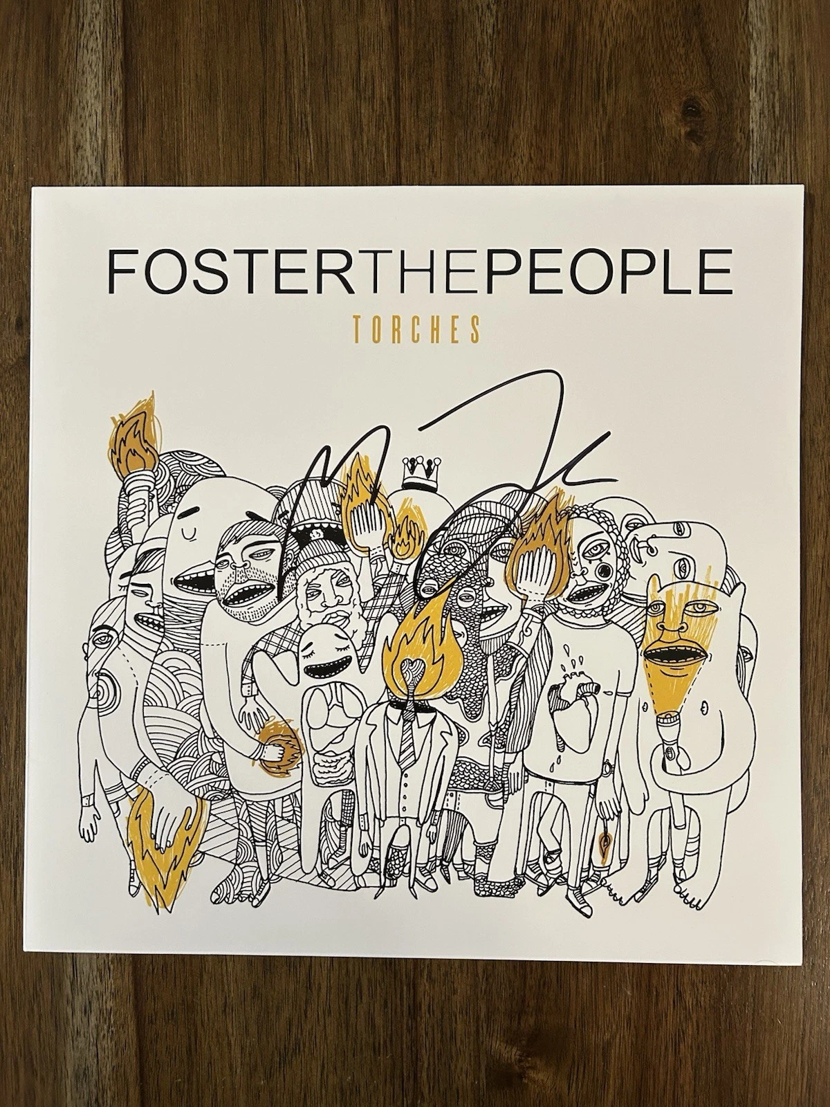 Mark Foster ‘Foster The People’ Signed Vinyl Album ‘Torches’ Beckett
