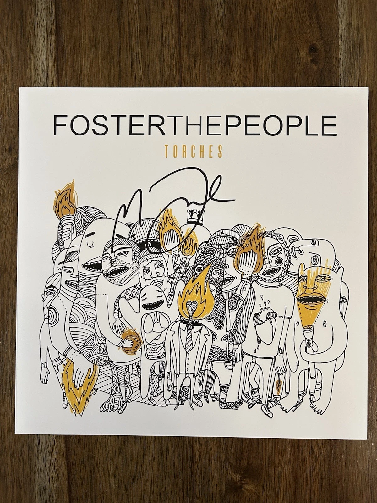 Mark Foster ‘Foster The People’ Signed Vinyl Album ‘Torches’ Beckett