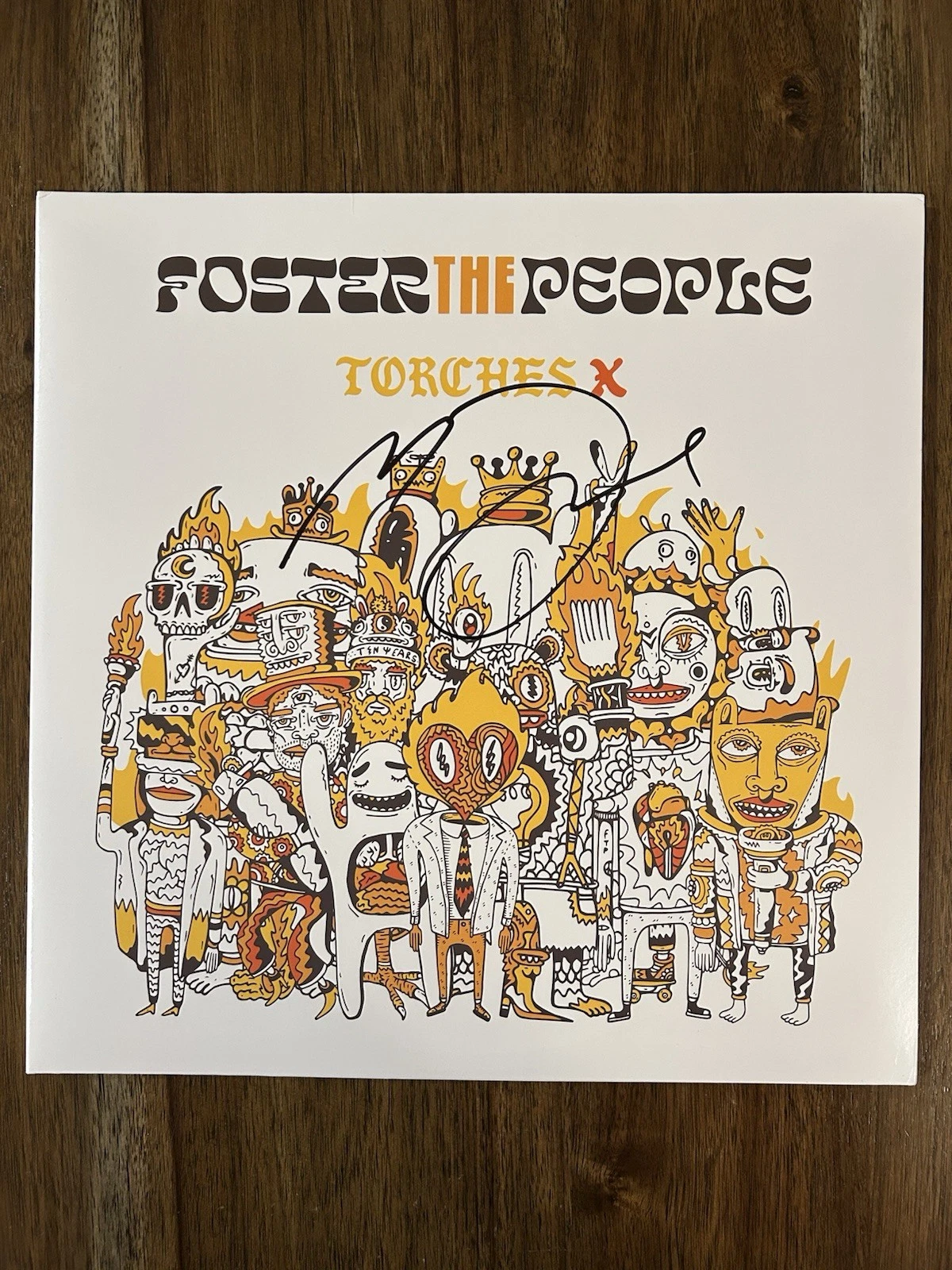 Mark Foster ‘Foster The People’ Signed Vinyl Album ‘Torches X’ Beckett