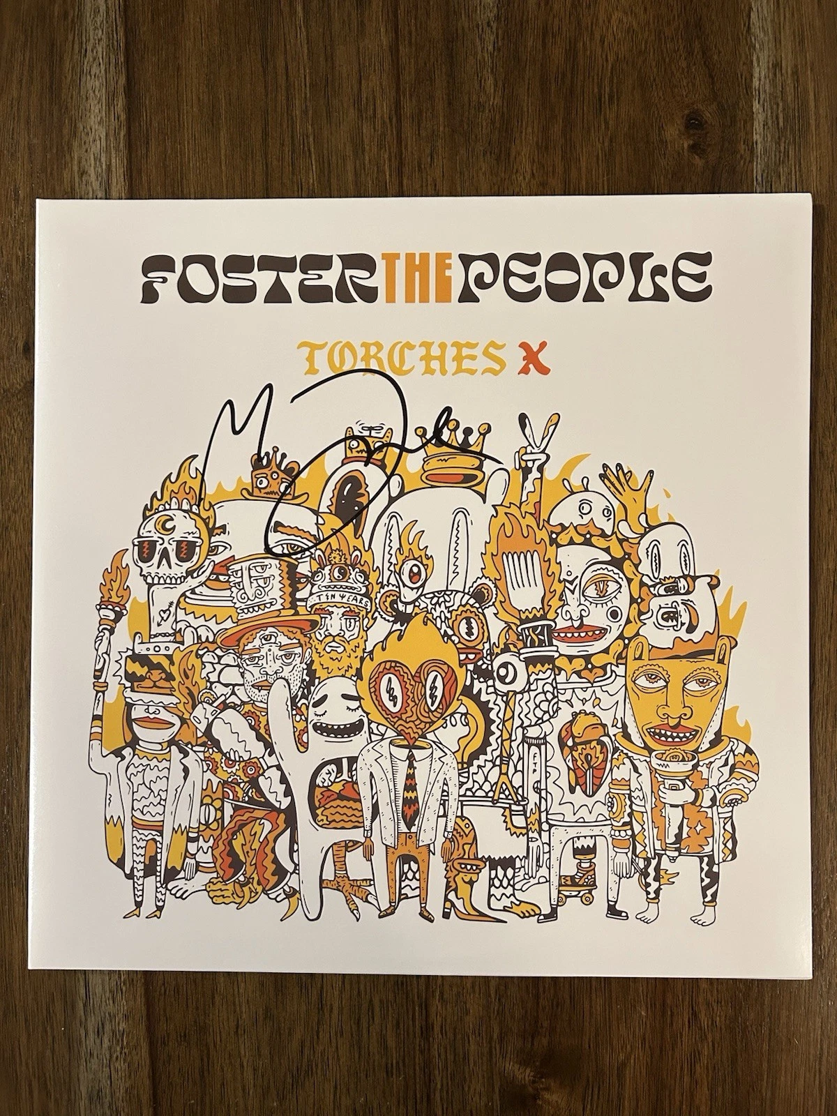 Mark Foster ‘Foster The People’ Signed Vinyl Album ‘Torches X’ Beckett