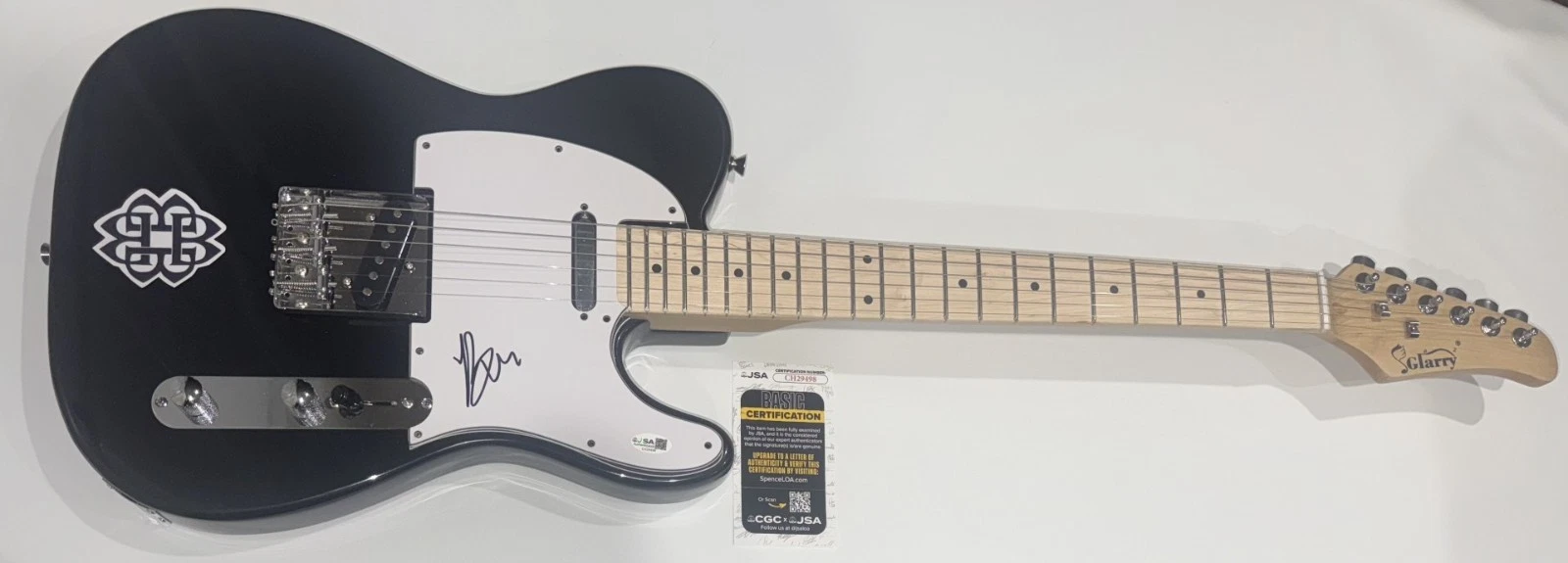 BEN BURNLEY SIGNED BLACK ELECTRIC GUITAR BREAKING BENJAMIN RARE JSA COA