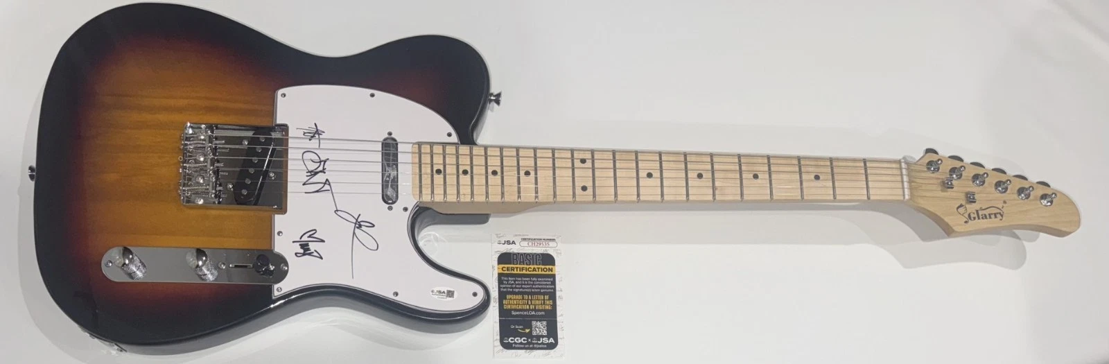 FLESHWATER BAND SIGNED ELECTRIC GUITAR MARISA SHIRAR ANTHONY DIDIO 4X JSA COA