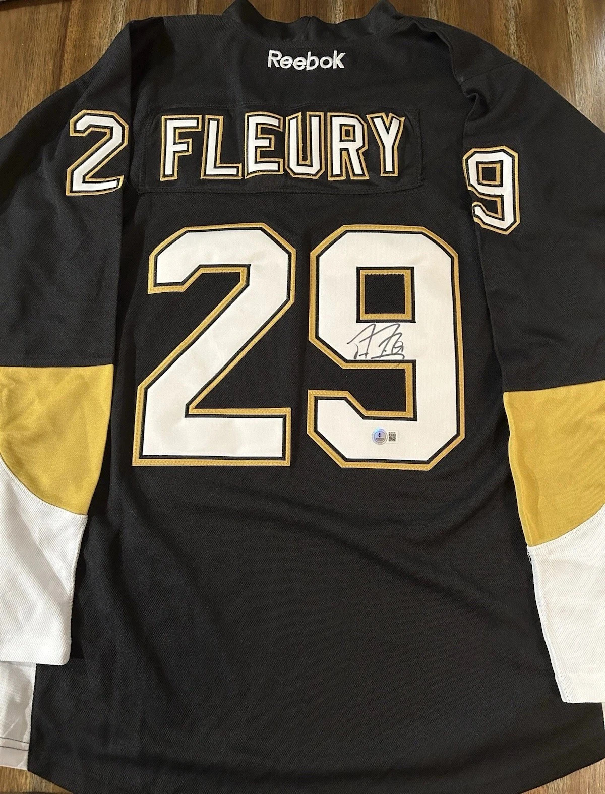 Marc-Andre Fleury Signed Pittsburgh Penguins Stitched Jersey Autographed Beckett