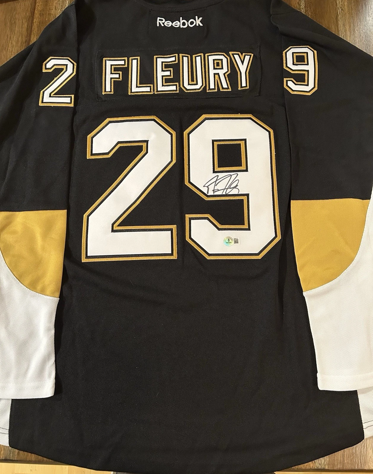 Marc-Andre Fleury Signed Pittsburgh Penguins Stitched Jersey Autographed Beckett