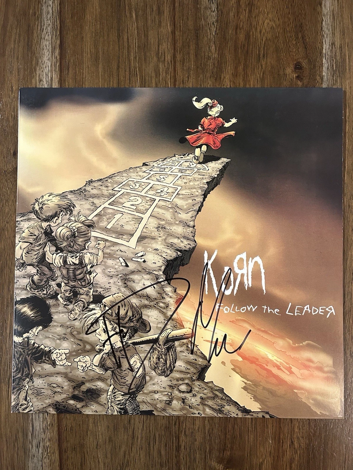 James Munky Shaffer & Head Korn Signed Vinyl Album ‘Follow The Leader’ Beckett