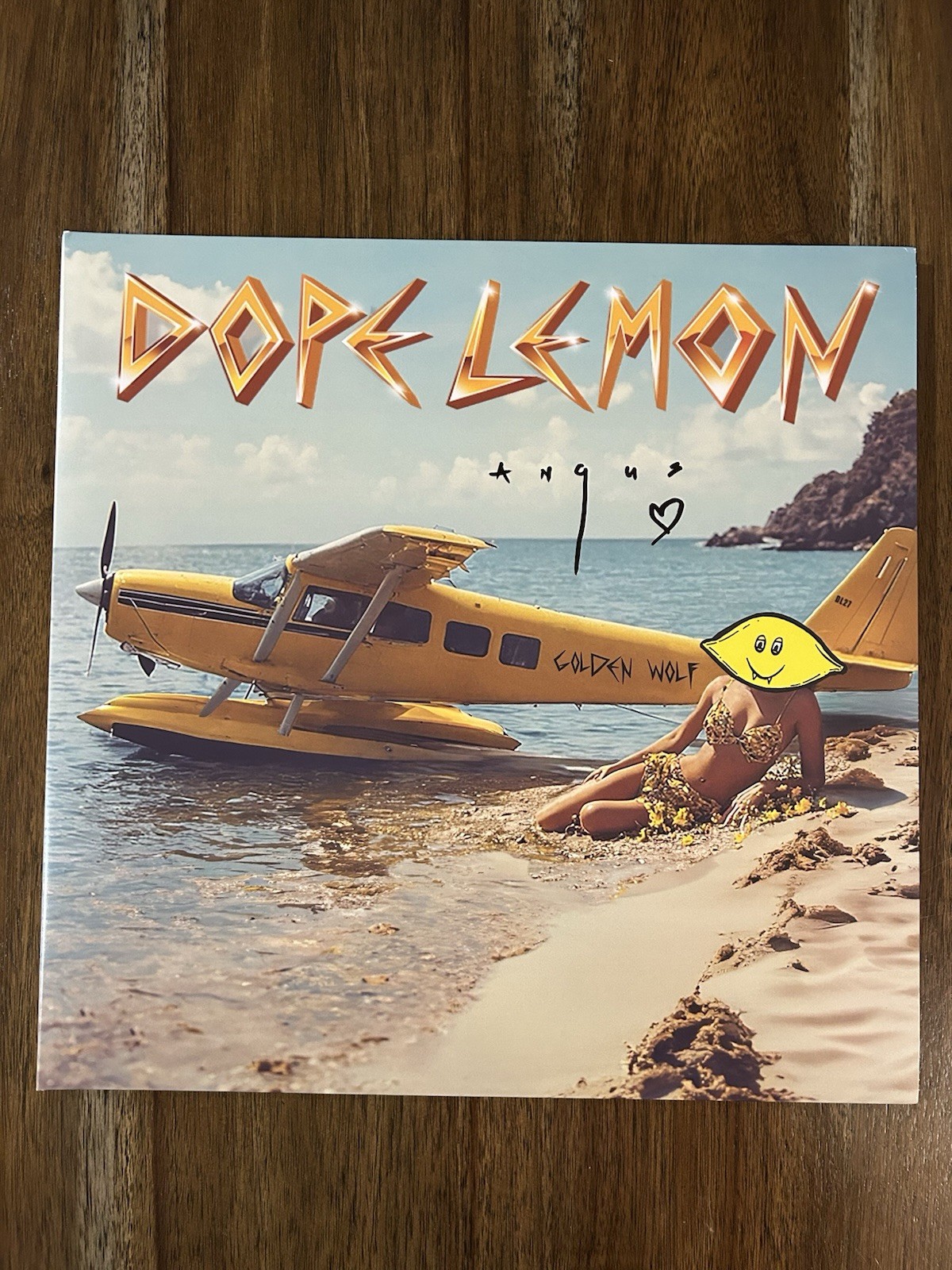 ‘Dope Lemon’ Signed Vinyl Album ‘Golden Wolf’ Beckett Certified Angus Stone