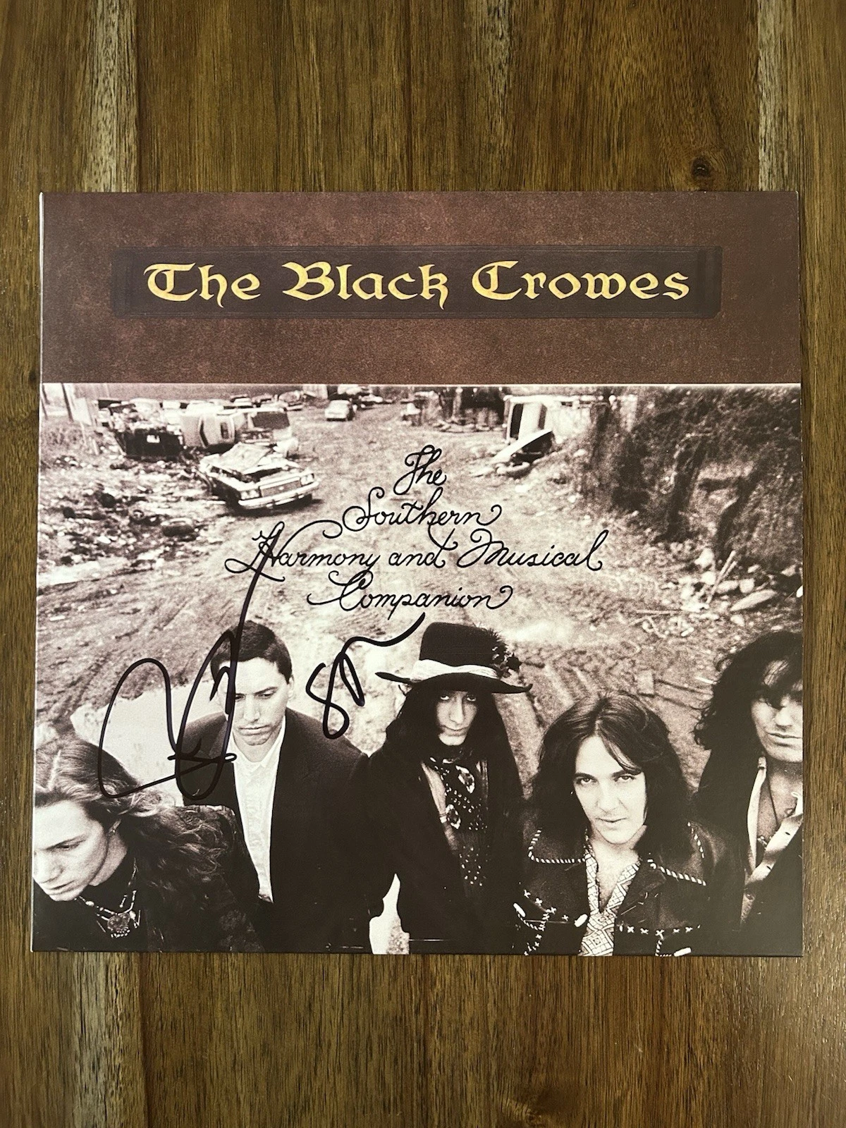‘The Black Crowes’ Signed Vinyl Album ‘Southern Harmony’ Rich & Steve Beckett