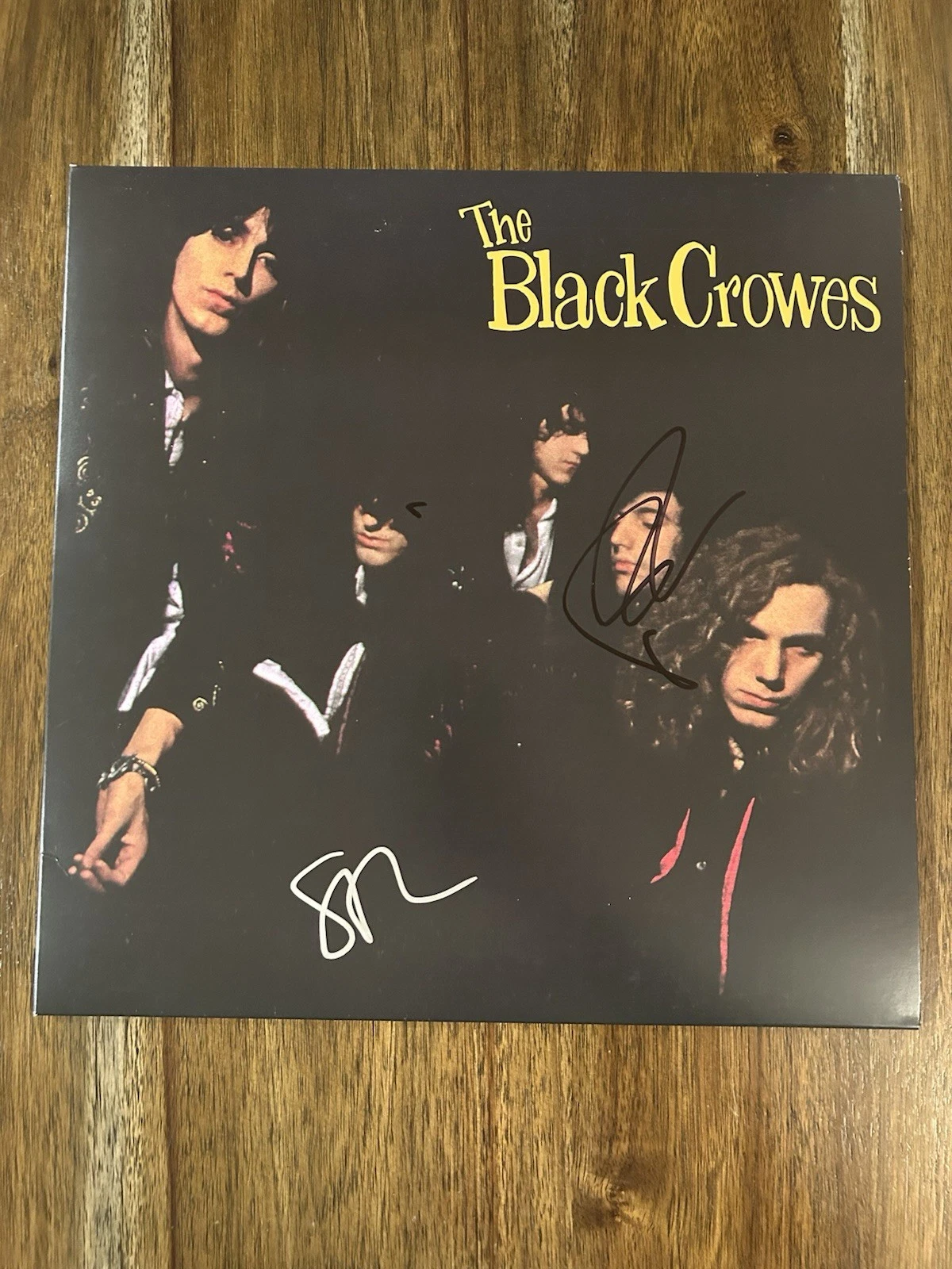 ‘The Black Crowes’ Signed Vinyl Album ‘Shake Your Money’ Rich & Steve Beckett