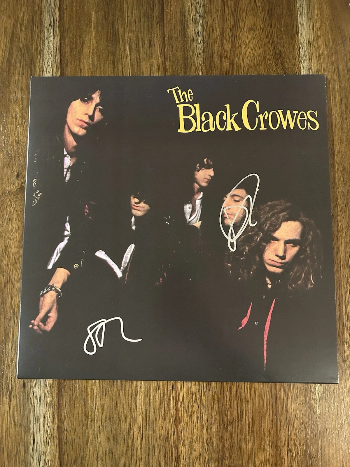 ‘The Black Crowes’ Signed Vinyl Album ‘Shake Your Money’ Rich & Steve Beckett