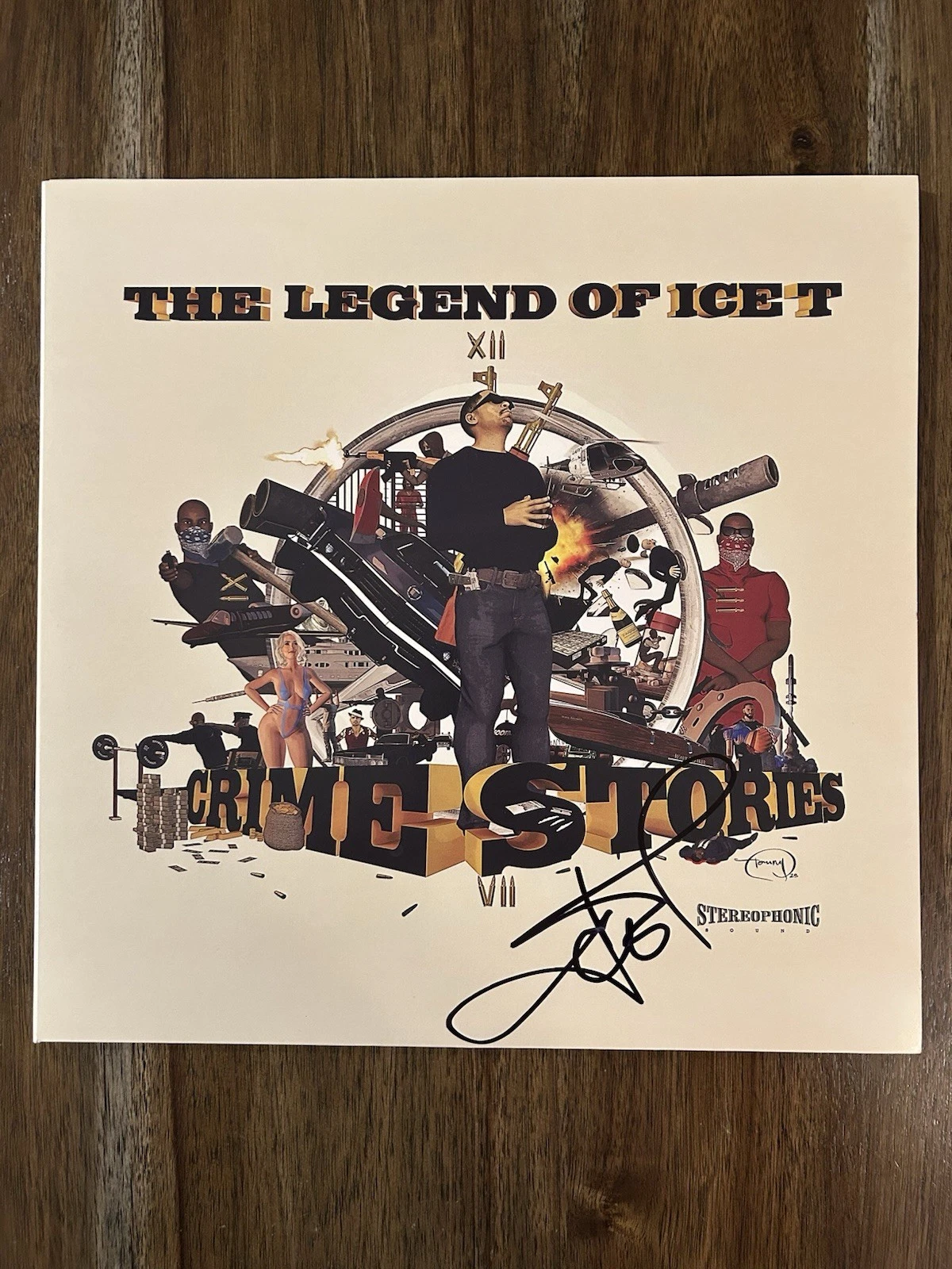 Ice-T ‘Body Count’ Signed ‘Crime Stories’ Vinyl Album Beckett Certified