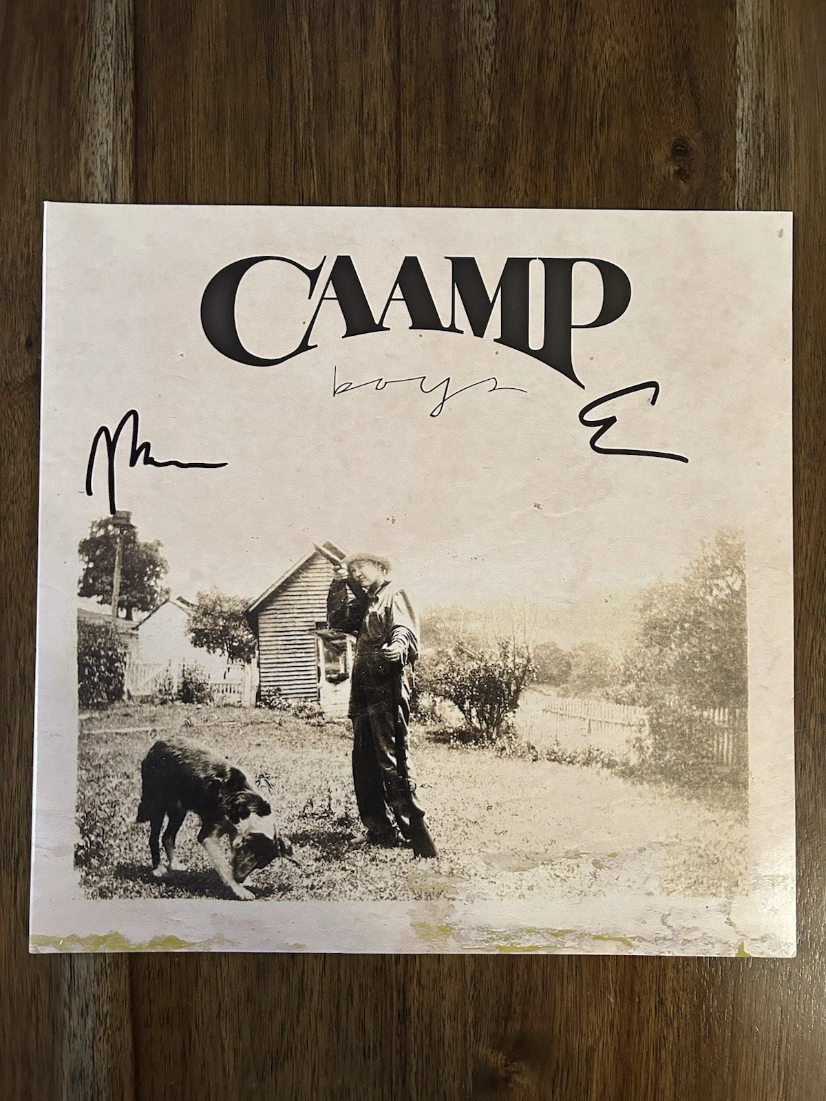 ‘CAAMP’ BAND SIGNED VINYL ALBUM ‘BOYS’ EVAN & MATT COLLECTIBLE MEMORABILIA