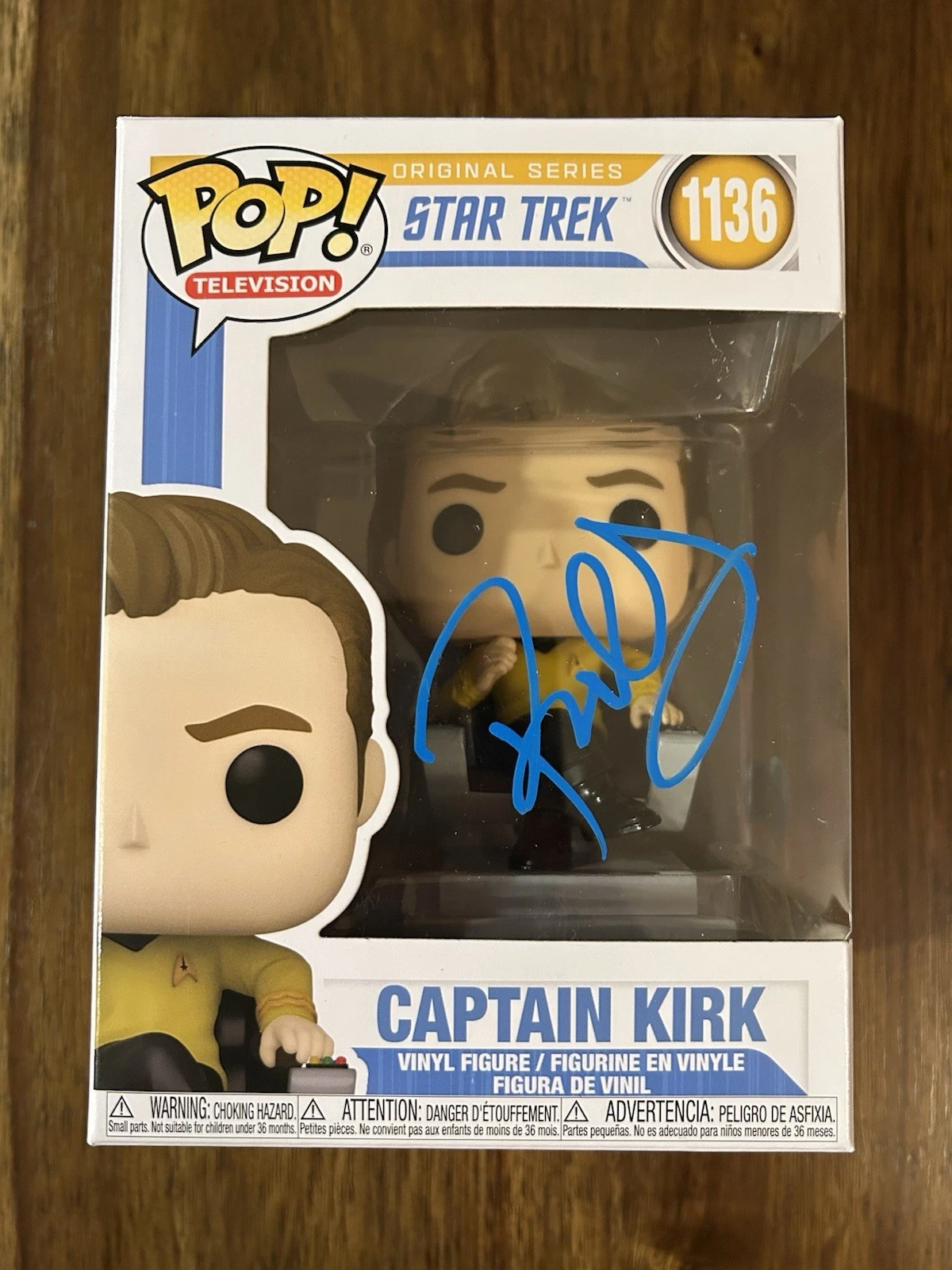 Paul Wesley ‘Star Trek’ Signed Funko Pop ‘Captain Kirk’ Beckett Certified