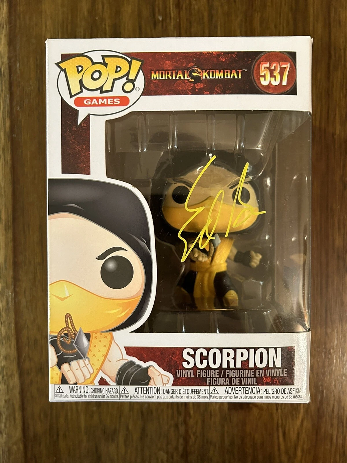 Ed Boon ‘Mortal Kombat’ Video Game Creator Signed Funko Pop ‘Scorpion’ Beckett