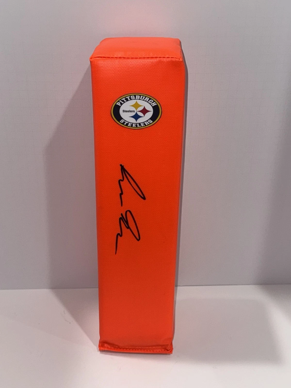 ASANTE SAMUEL JR. SIGNED TOUCHDOWN PYLON PITTSBURGH STEELERS PROOF