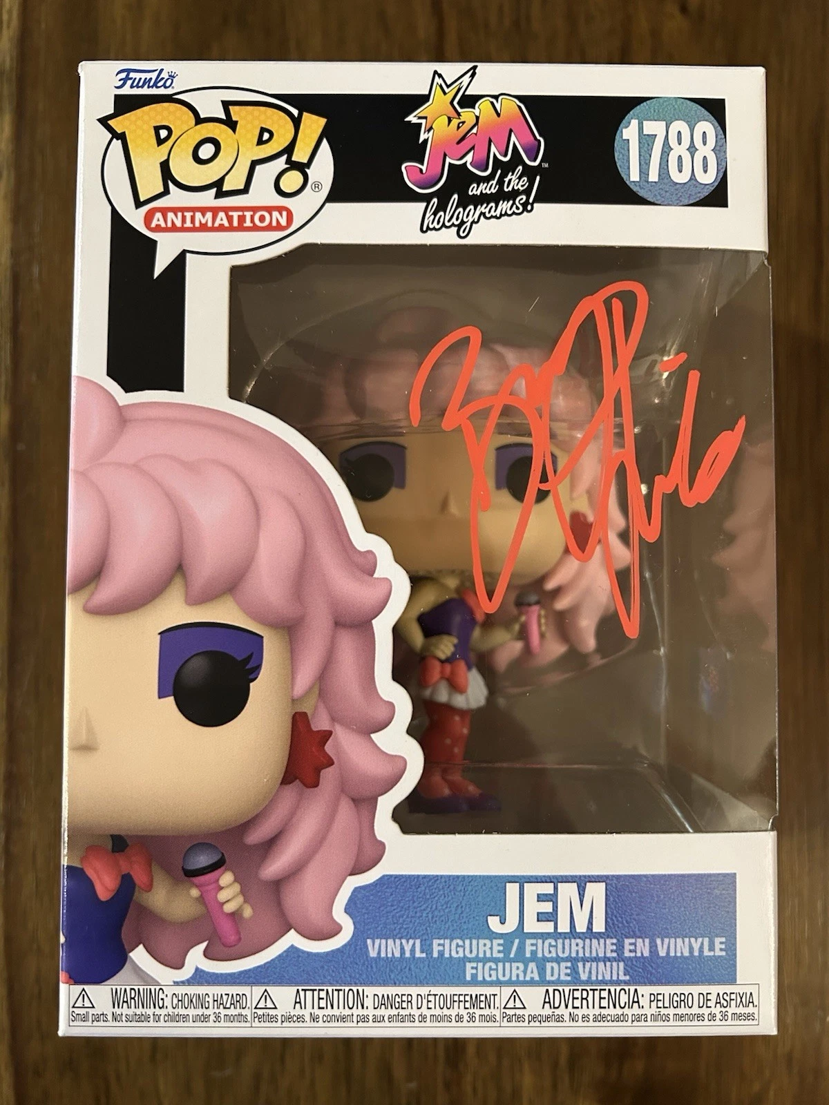 Britta Phillips 'Jem’ Signed Funko Pop Figure Beckett COA