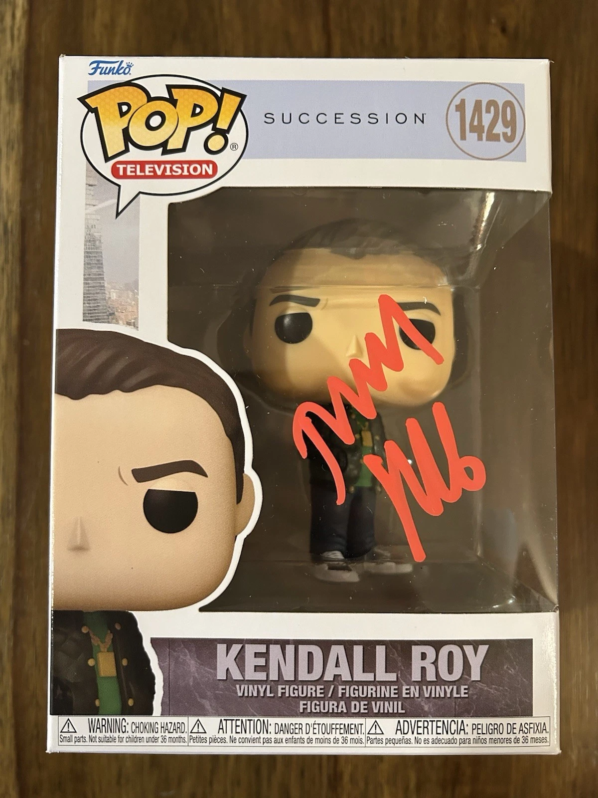 Jeremy Strong ‘Succession’ Signed Funko Pop ‘Kendall Roy’ Beckett