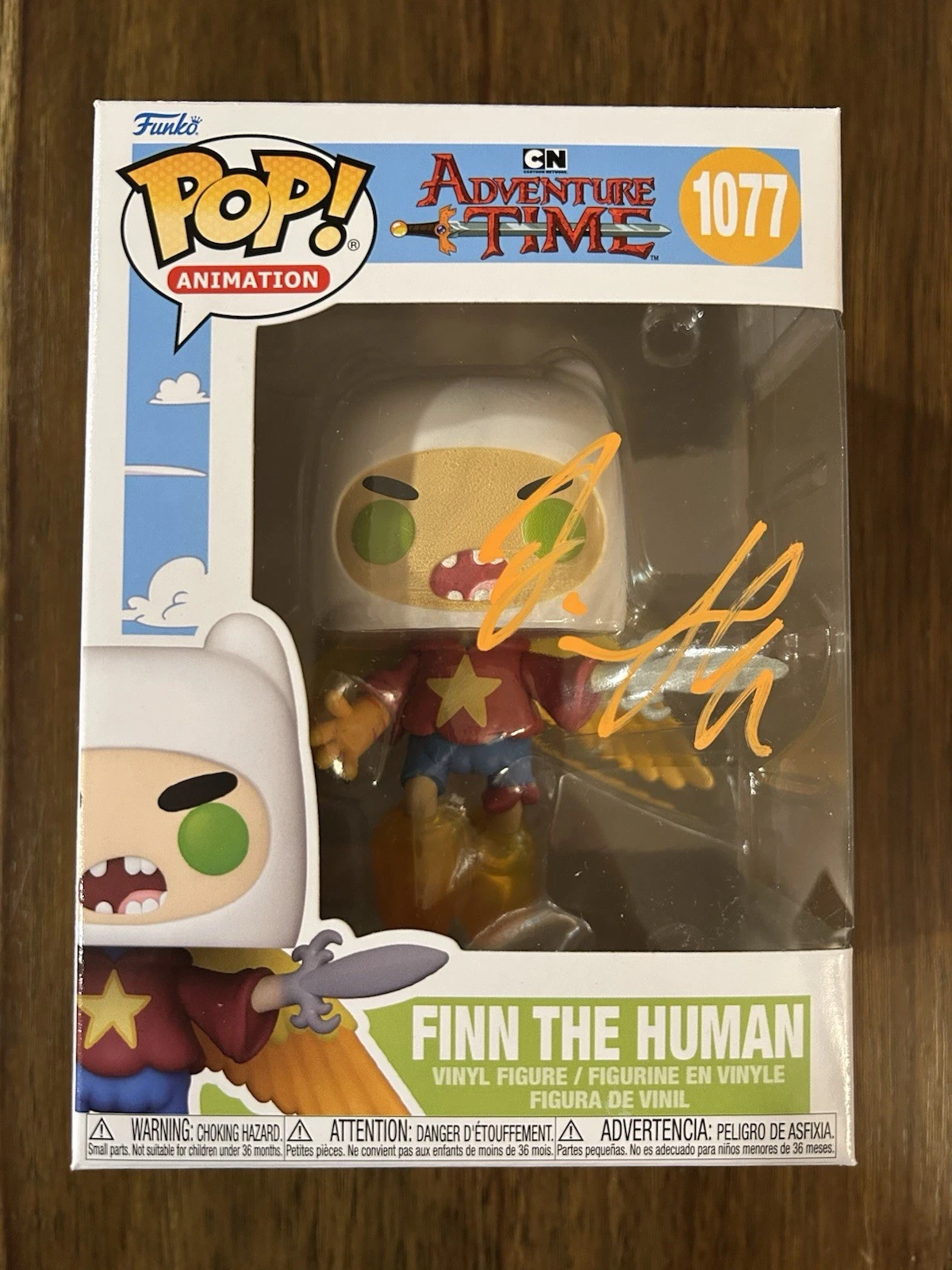 Jeremy Shada ‘Adventure Time’ Signed Funko Pop ‘Finn The Human’ Beckett