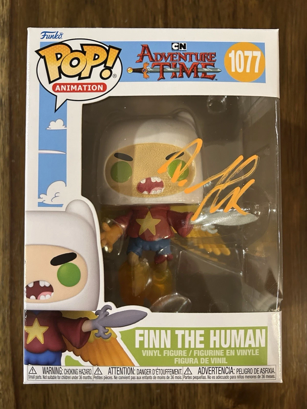 Jeremy Shada ‘Adventure Time’ Signed Funko Pop ‘Finn The Human’ Beckett