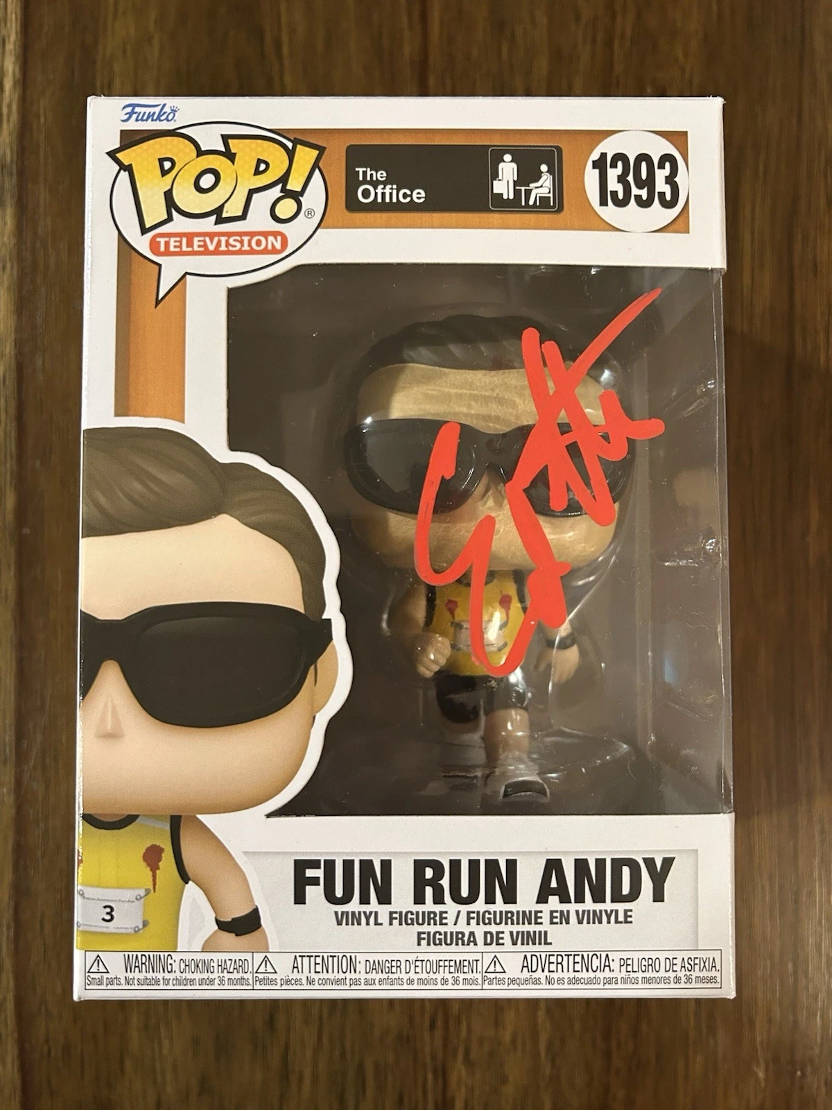 Ed Helms ‘The Office’ Signed Autographed ‘Fun Run Andy’ Funko Pop Beckett