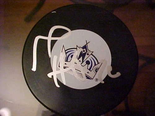 LOS ANGELES KINGS MICHAL HANDZUS SIGNED PUCK
