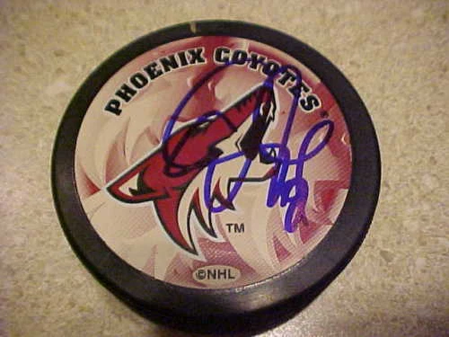 PHOENIX COYOTES ED JOVANOVSKI SIGNED PUCK