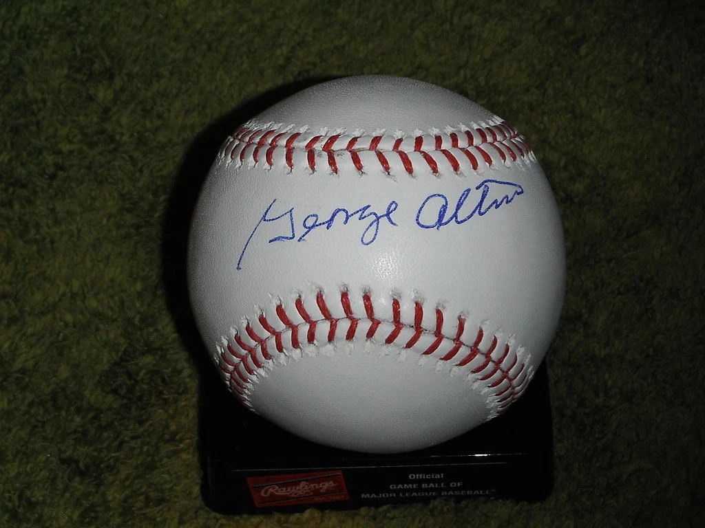 CHICAGO CUBS GEORGE ALTMAN SIGNED OML BASEBALL