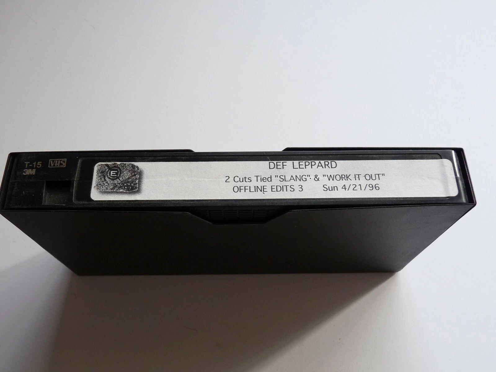 DEF LEPPARD RARE 2 CUTS FROM SLANG WORK IT OUT VHS TAPE OFFLINE EDITS 3 4/21/96