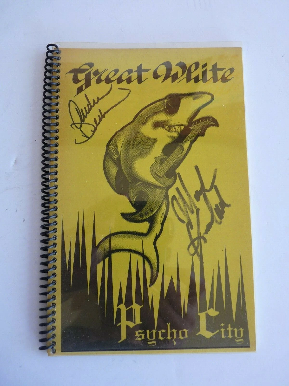 Great White 1992 Tour Itinerary Book Signed By Mark & Audie BAS  Guarantee #3