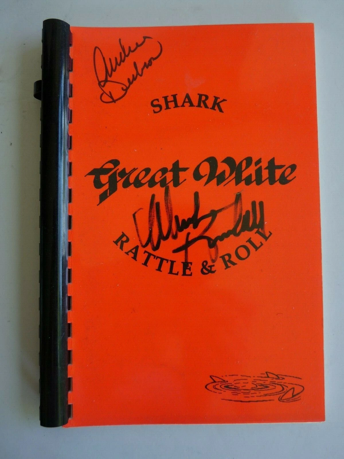 Great White 1989 Tour Itinerary Book Signed By Mark  Audie BAS  Guarantee #10