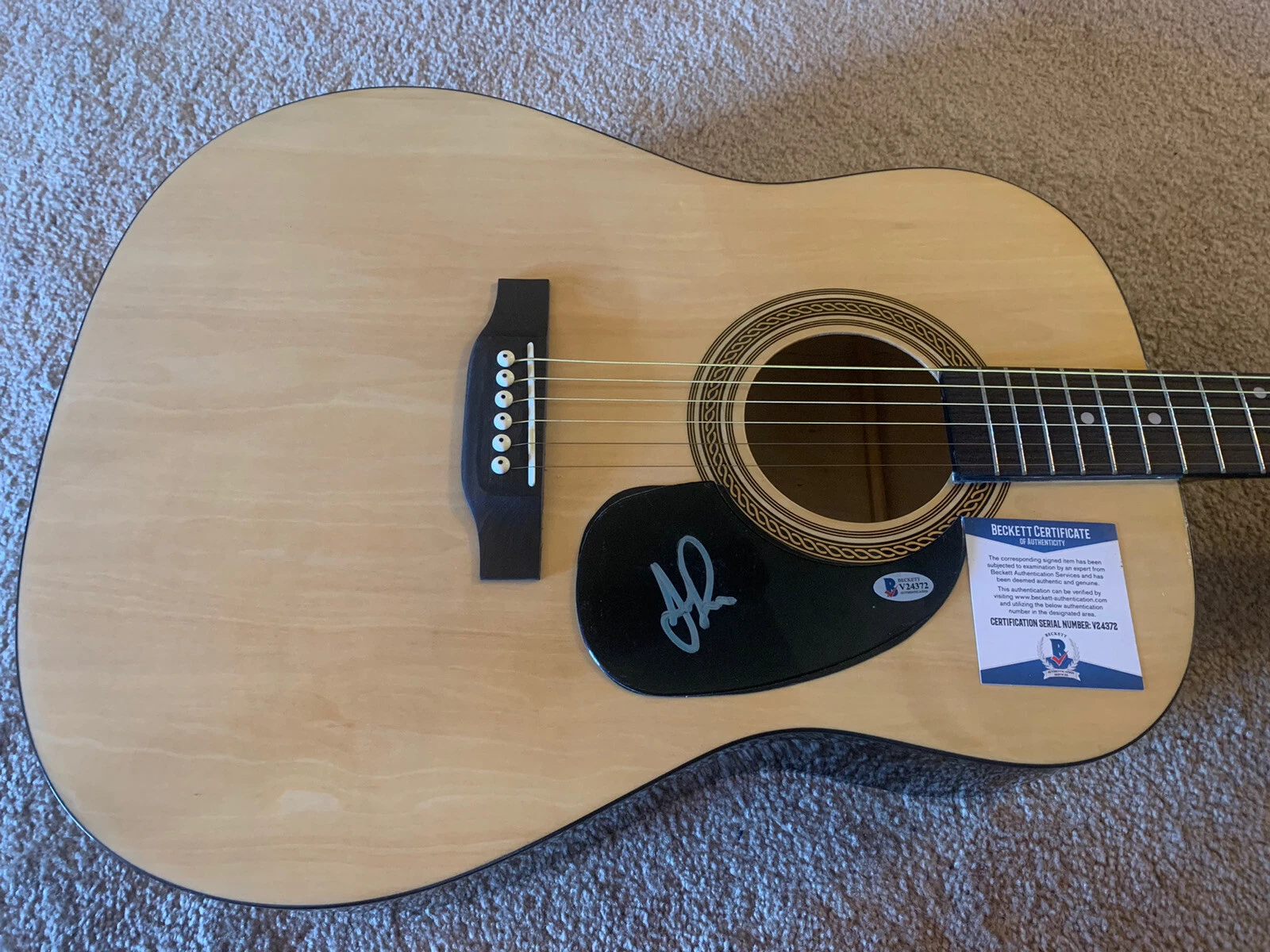 Jorma Kaukonen  Signed Autographed Acoustic Guitar Beckett Certified