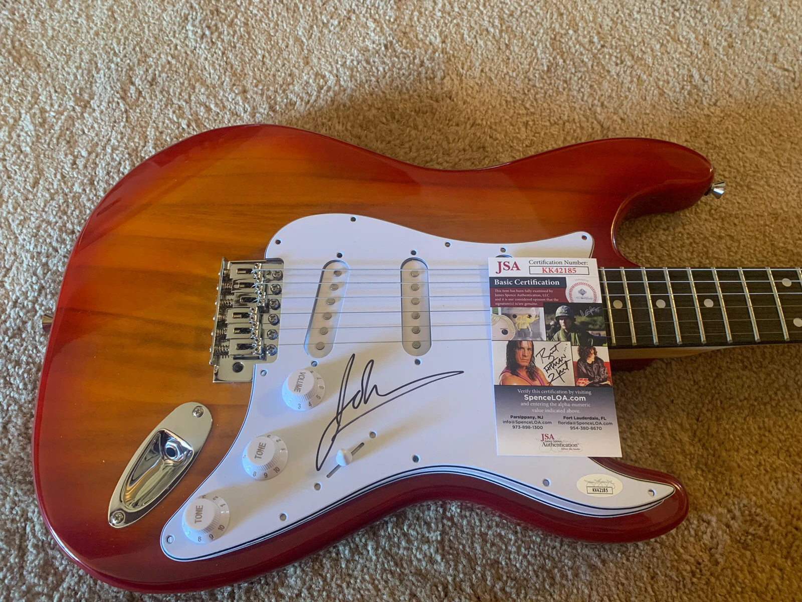 John Rzeznik Goo Goo Dolls Signed Autographed Electric Guitar JSA Certified