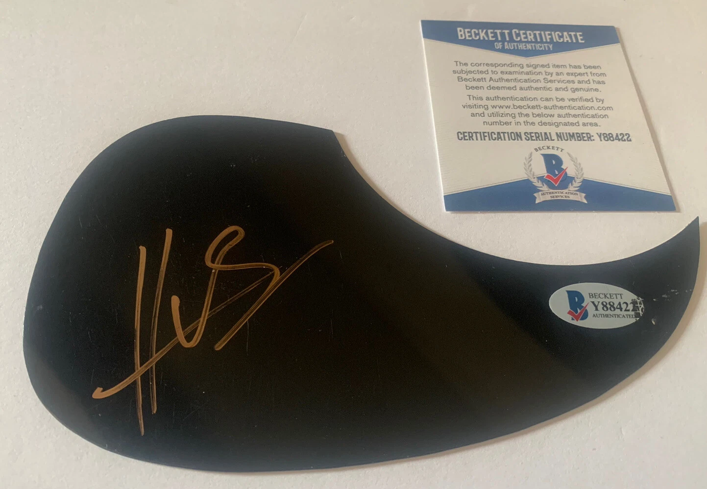 Hunter Hayes Signed Autographed Guitar Pickguard Beckett Certified