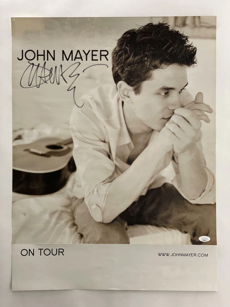 JOHN MAYER SIGNED AUTOGRAPH 18X24 CONCERT TOUR POSTER - ROOM FOR SQUARES W/ JSA