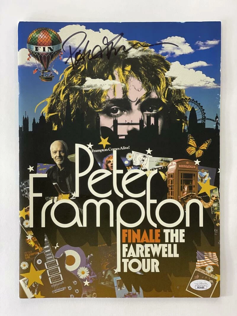 PETER FRAMPTON SIGNED AUTOGRAPH 2019 FINALE THE FAREWELL TOUR BOOK PROGRAM - JSA