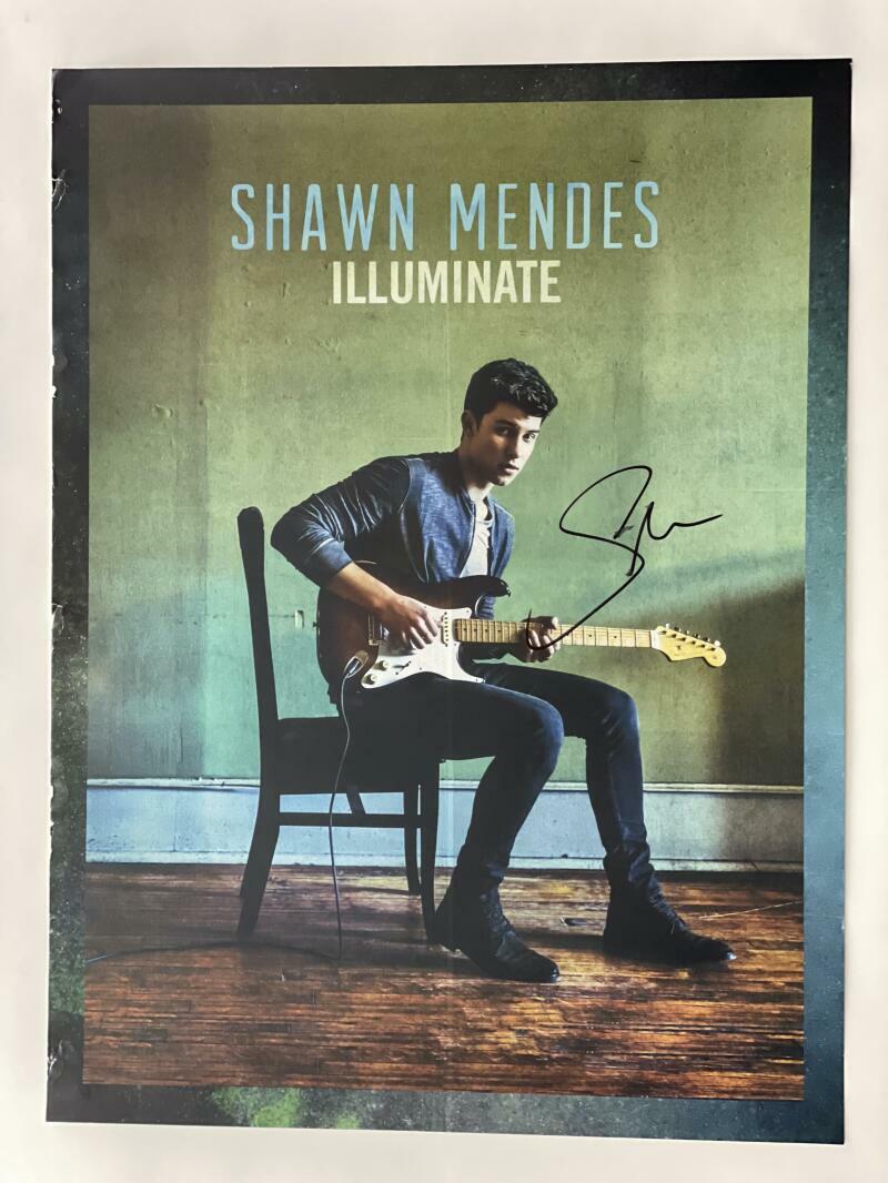 SHAWN MENDES SIGNED AUTOGRAPH 18X24 CONCERT TOUR POSTER - ILLUMINATE WONDER