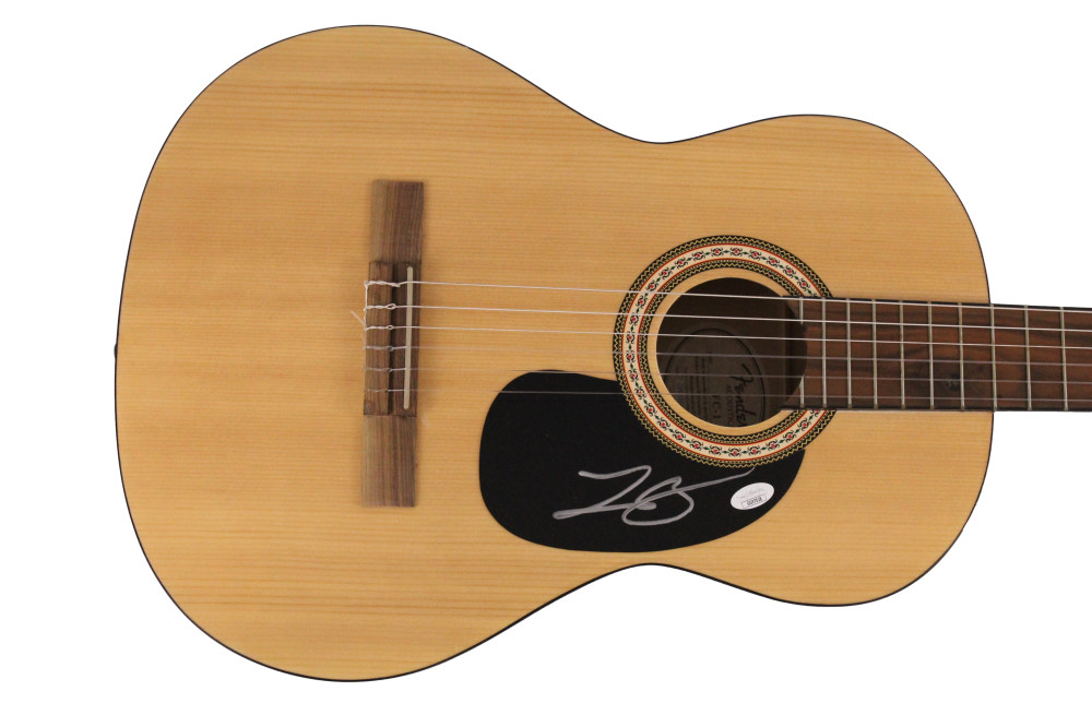 LEE BRICE SIGNED AUTOGRAPH FULL SIZE FENDER ACOUSTIC GUITAR - HARD 2 LOVE W/ JSA