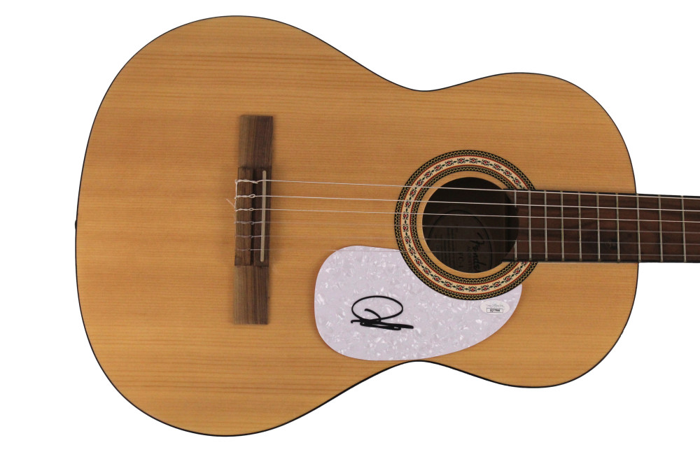 DUSTIN LYNCH SIGNED AUTOGRAPH FULL SIZE FENDER ACOUSTIC GUITAR WHERE IT'S AT JSA