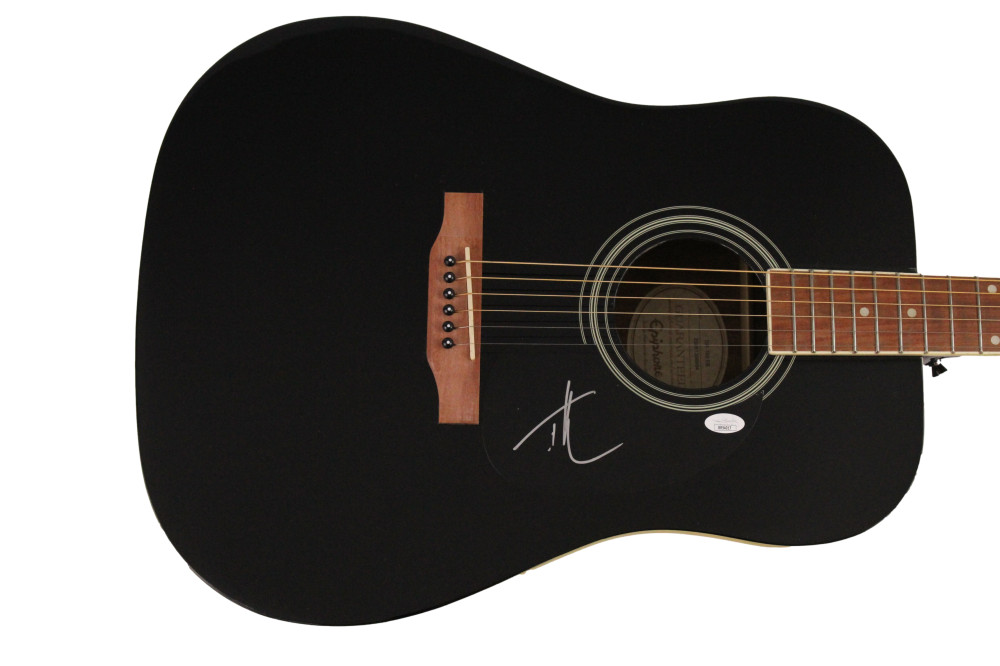 TIM MCGRAW SIGNED AUTOGRAPH GIBSON EPIPHONE ACOUSTIC GUITAR - ALL I WANT W/ JSA