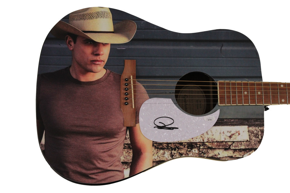 DUSTIN LYNCH SIGNED AUTOGRAPH CUSTOM 1/1 GIBSON EPIPHONE GUITAR COUNTRY STUD JSA