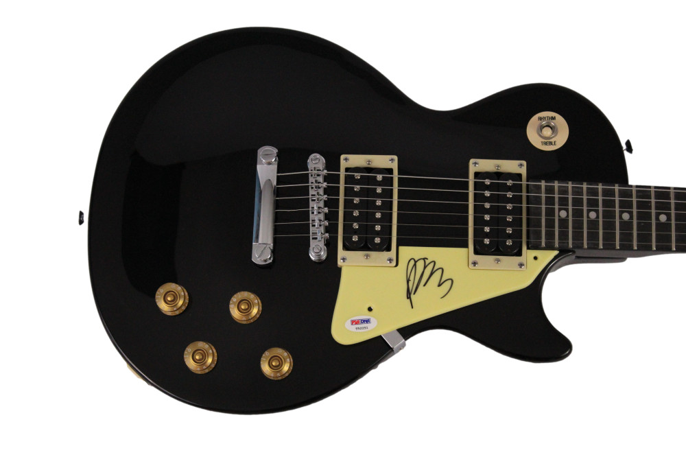 PAUL BANKS SIGNED AUTOGRAPH GIBSON EPIPHONE LES PAUL GUITAR - INTERPOL W/ PSA