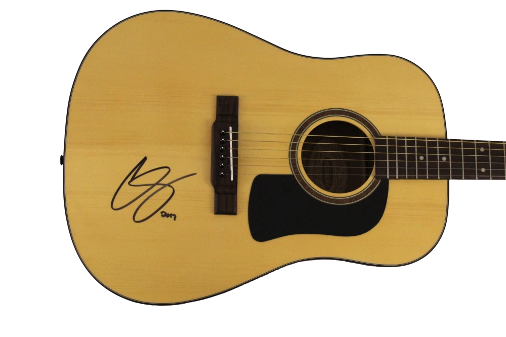 CHRIS STAPLETON SIGNED AUTOGRAPH ACOUSTIC GUITAR - TRAVELLER, FROM A ROOM W/ JSA