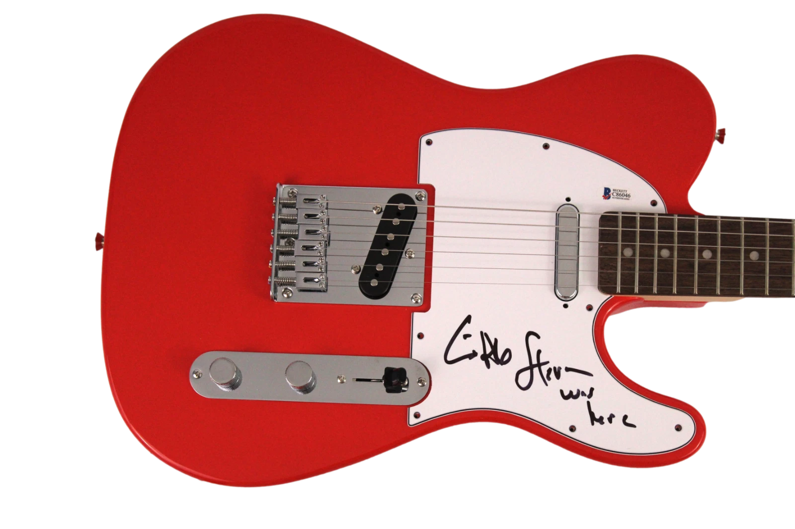 STEVEN VAN ZANDT SIGNED AUTOGRAPH FENDER ELECTIRC GUITAR SPRINGSTEEN BAND W/ BAS