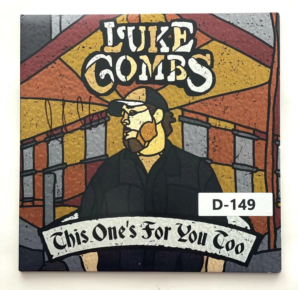 LUKE COMBS SIGNED AUTOGRAPH ALBUM VINYL RECORD - THIS ONE'S FOR YOU TOO RARE JSA