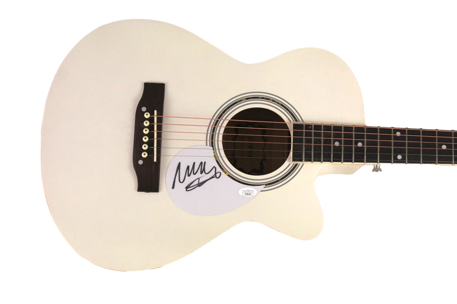 MARCUS MUMFORD & SONS SIGNED AUTOGRAPH FULL SIZE ACOUSTIC GUITAR - BABEL W/ JSA