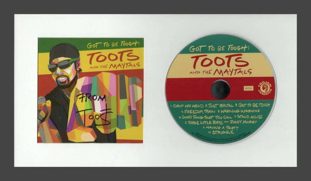 TOOTS AND THE MAYTALS SIGNED AUTOGRAPH “GOT TO BE TOUGH” FRAMED CD DISPLAY RARE! COLLECTIBLE MEMORABILIA