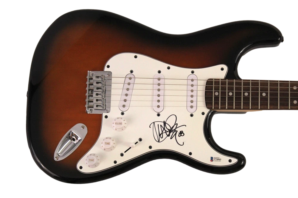 JOHN MAYER SIGNED AUTOGRAPH FS FENDER STRATOCASTER ELECTRIC GUITAR SOB ROCK BAS