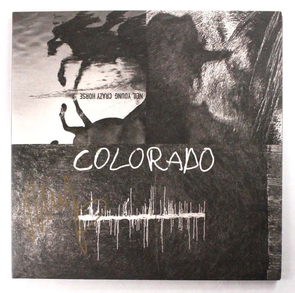 NEIL YOUNG SIGNED AUTOGRAPH ALBUM VINYL RECORD - COLORADO CRAZY HORSE W/ JSA
