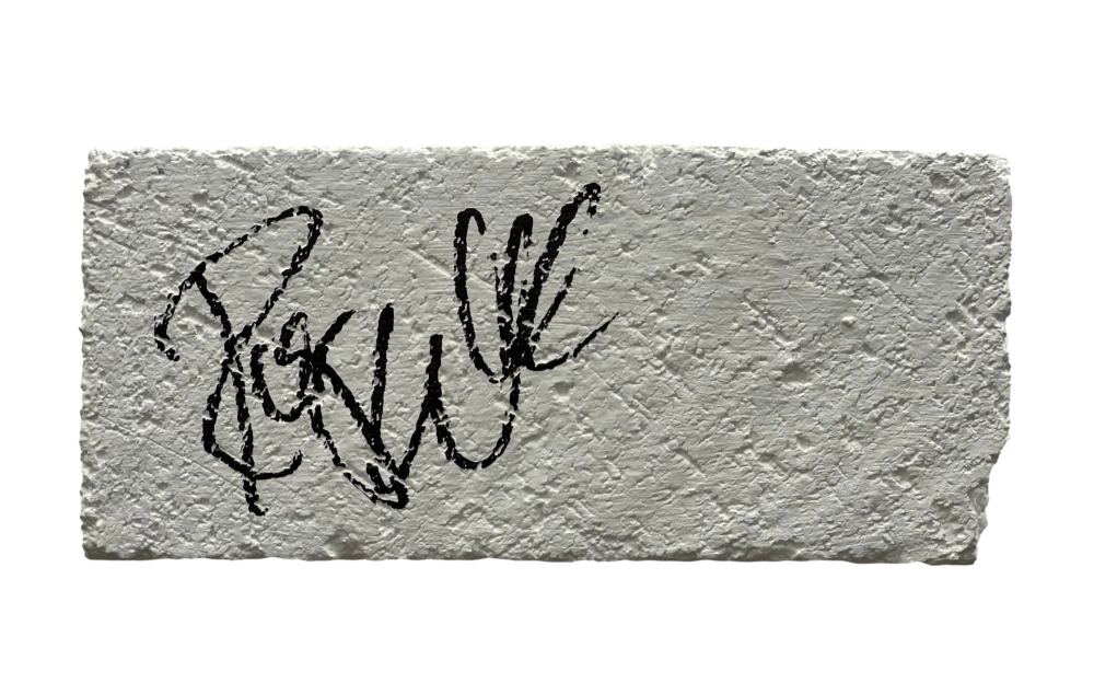 ROGER WATERS SIGNED AUTOGRAPH BRICK - PINK FLOYD ANOTHER BRICK IN THE WALL JSA