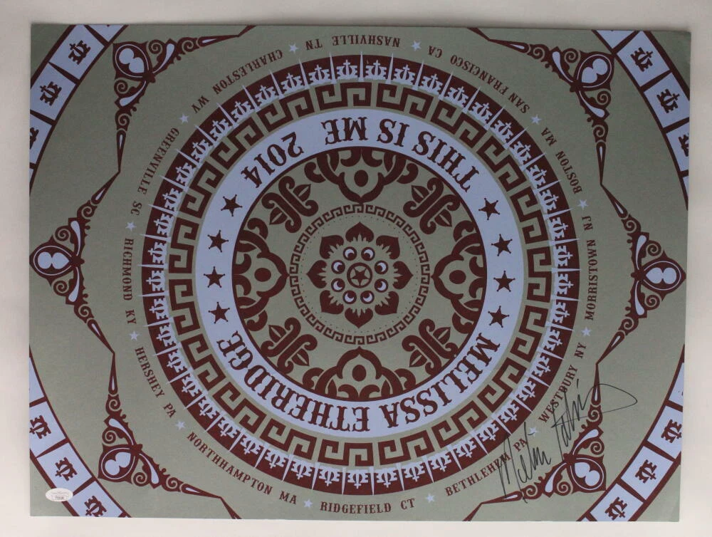 MELISSA ETHERIDGE SIGNED AUTOGRAPH 18X24 CONCERT TOUR POSTER THIS IS ME 2014 JSA